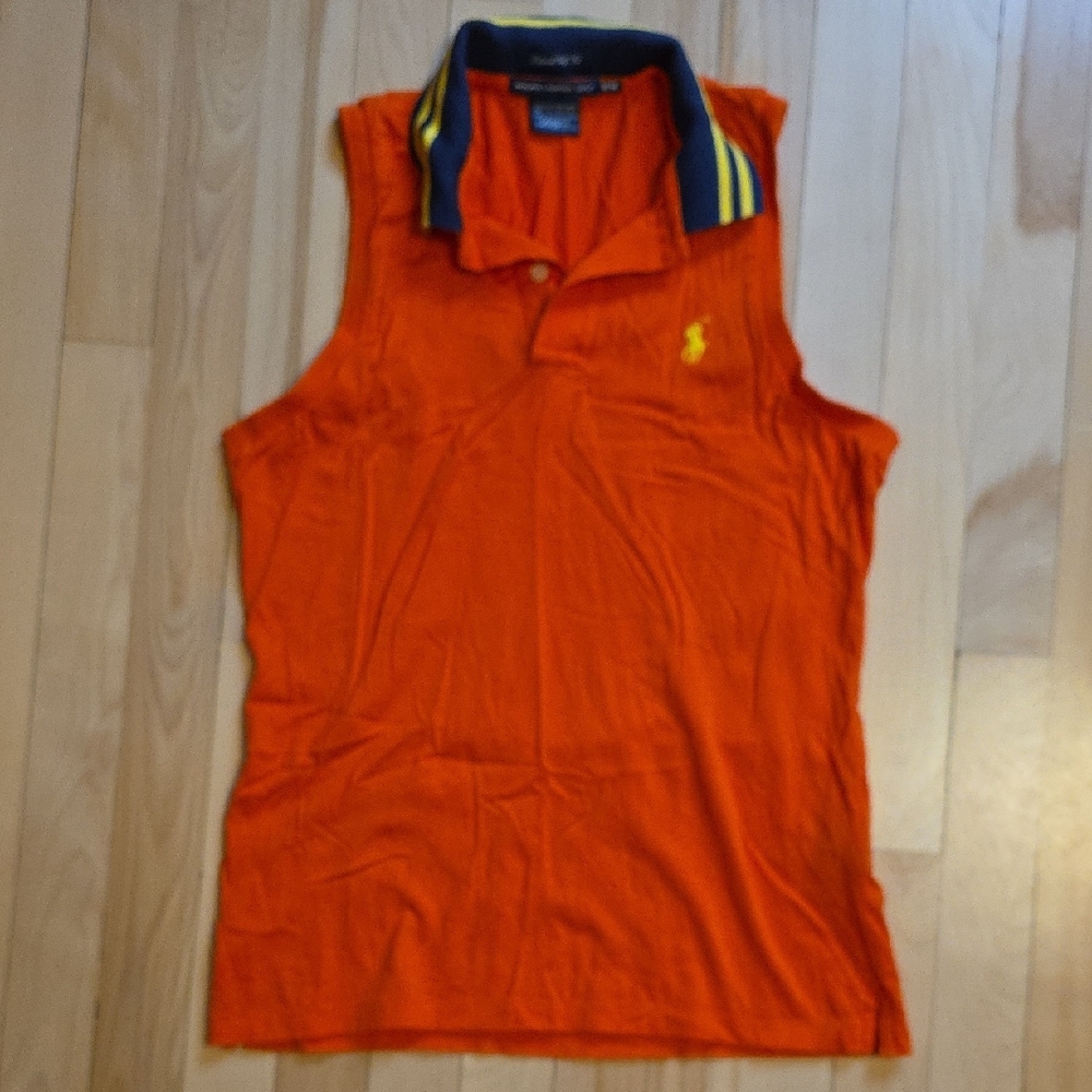 Ralph Lauren Tailored Golf Fit Sleeveless Polo Shirt